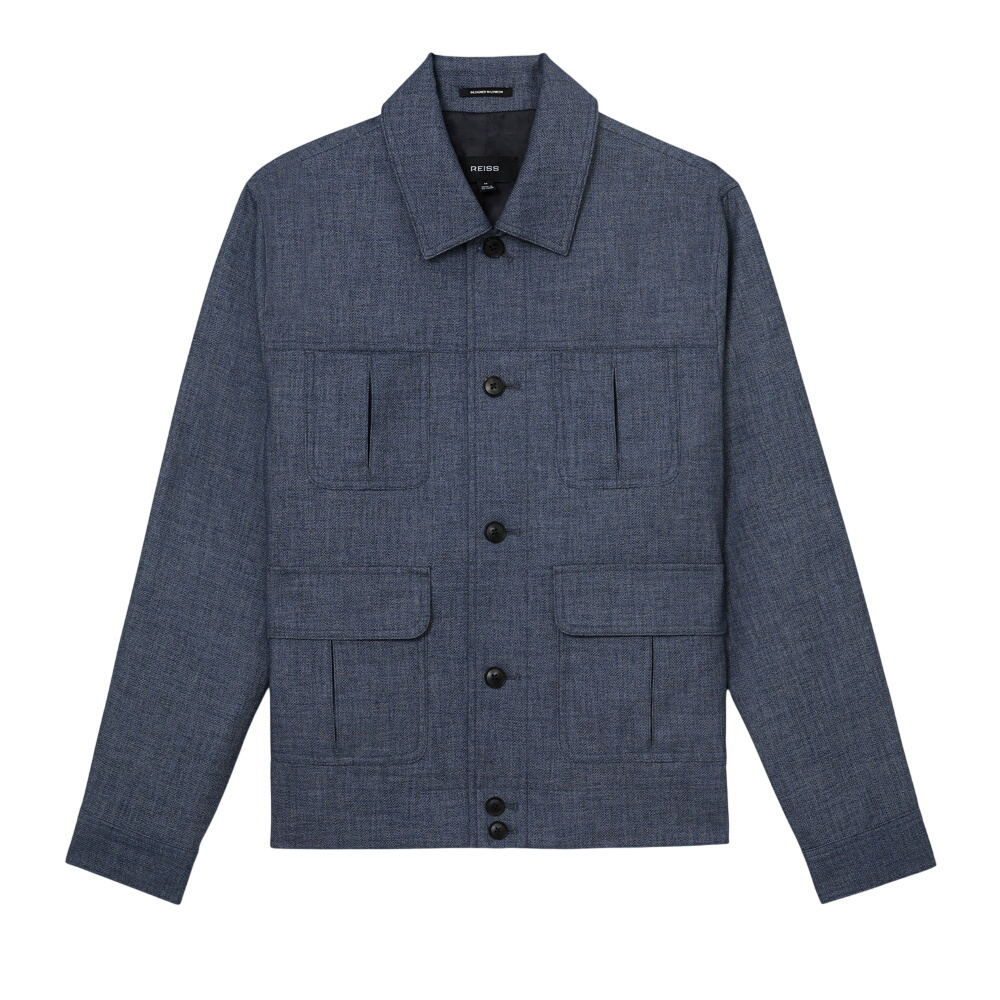 REISS Lagos Woven Four-Pocket Jacket